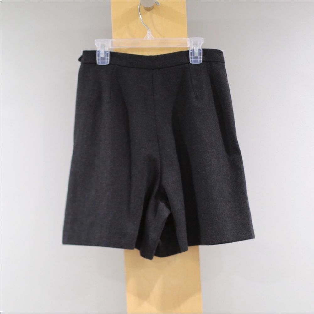 Vintage Ralph Lauren Gray Wool Shorts Womens 6 Holiday